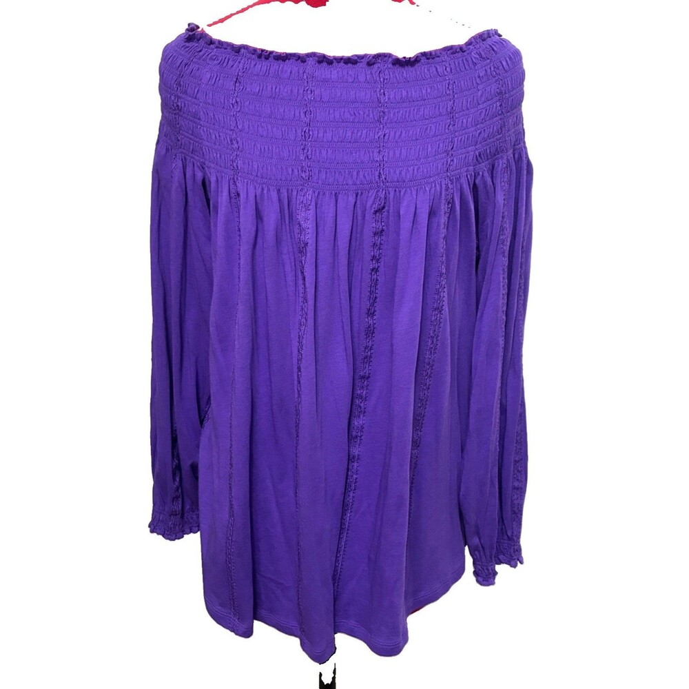 Lauren Ralph Lauren NWT Women’s Purple Embroidered Blouse Size XL